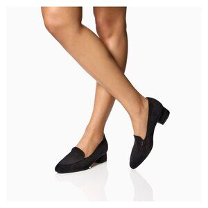 NIB SF257SBK Sarah Flint Rosie Heel Loafer in Black Suede - US 9.5 / IT 40.5